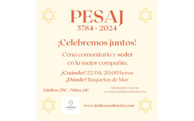 ¡Celebra el seder de Pesaj con nosotros!