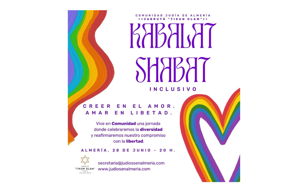 La Comunidad Judía de Almería ante el Día del Orgullo LGTBIAQ+